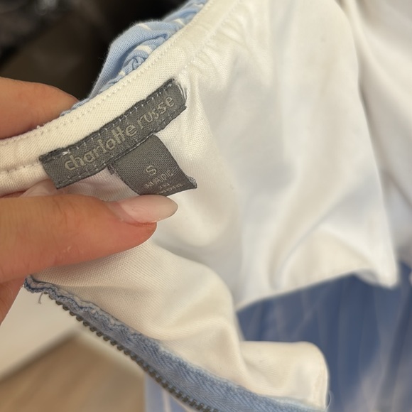 Charlotte Russe Striped Off The Shoulder Top - Picture 3 of 3